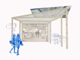 Digital Render of IKEA Gen-Z Curate Showroom: front 
